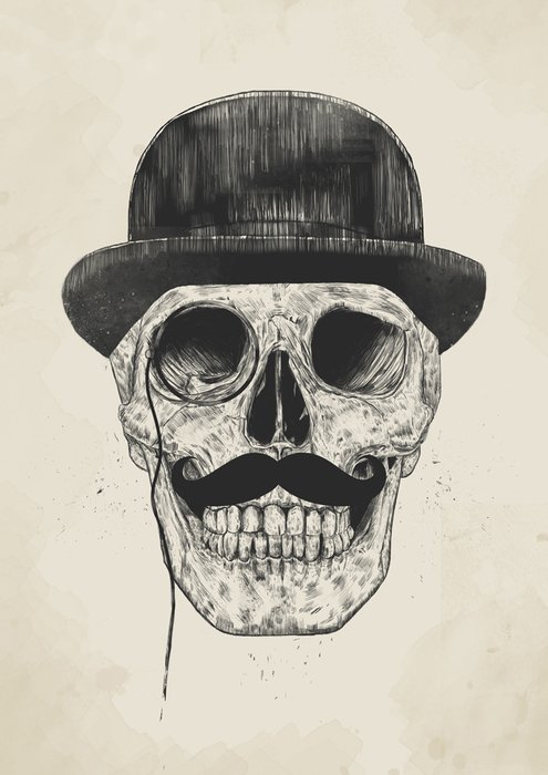 Принт «Gentlemen never die» by Balazs Solti