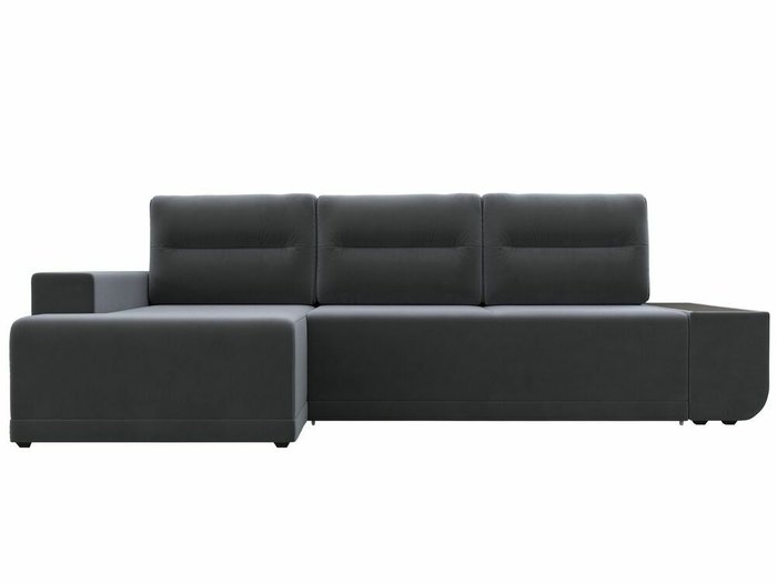 Угловой диван-кровать Чикаго серого цвета левый угол - купить Угловые диваны по цене 56999.0