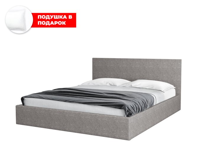 Кровать Bonem 180х200 серого цвета с подъемным механизмом