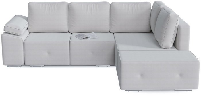 Диван-кровать угловой Хавьер белого цвета - купить Угловые диваны по цене 31200.0