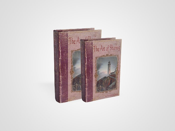 Набор из 2 шкатулок в виде старинных книг Набор из 2 шкатулок в виде старинных книг