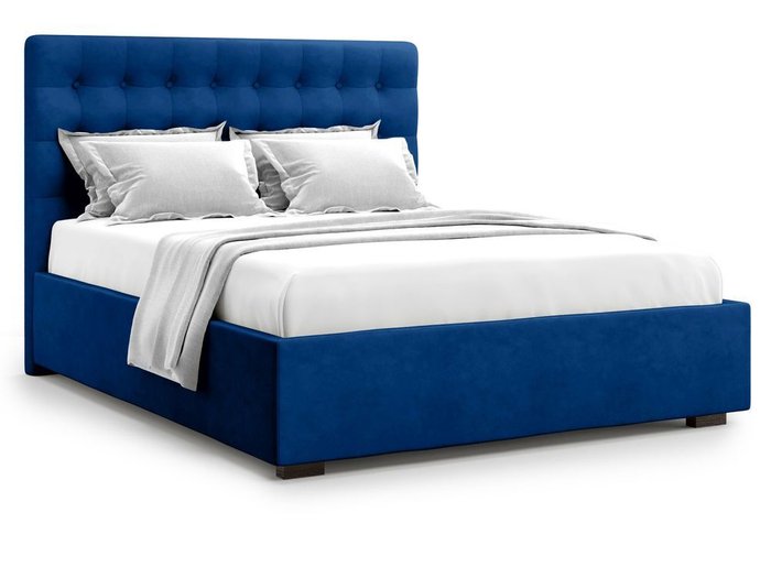 Кровать с подъемным механизмом Brayers 160х200 синего цвета - купить Кровати для спальни по цене 40000.0