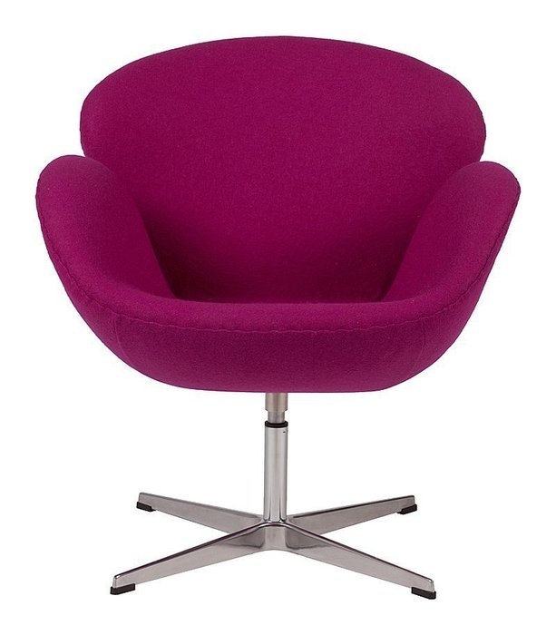 Кресло Swan Chair лилового цвета