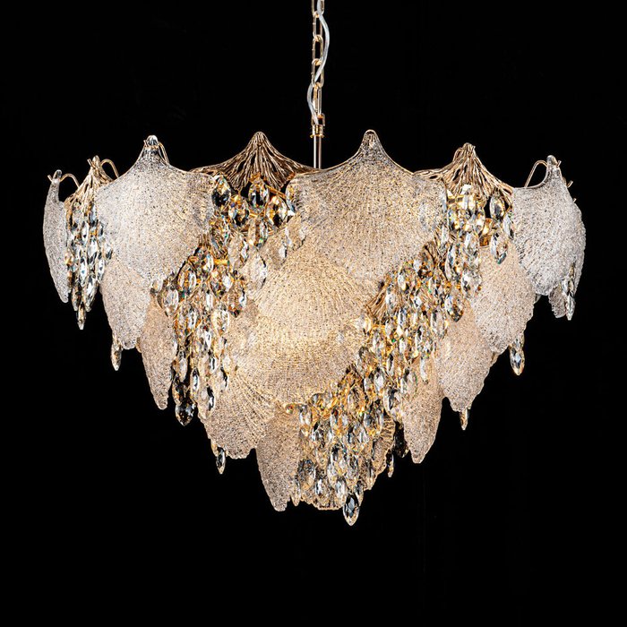 Хрустальная люстра ML.9551.800 GD (хрусталь, цвет прозрачный) - лучшие Подвесные люстры в INMYROOM