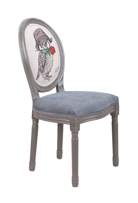 Интерьерный стул Volker owl ver. 3 серого цвета - купить Обеденные стулья по цене 23500.0 Интерьерный стул Volker owl ver. 3 серого цвета - купить Обеденные стулья по цене 23500.0