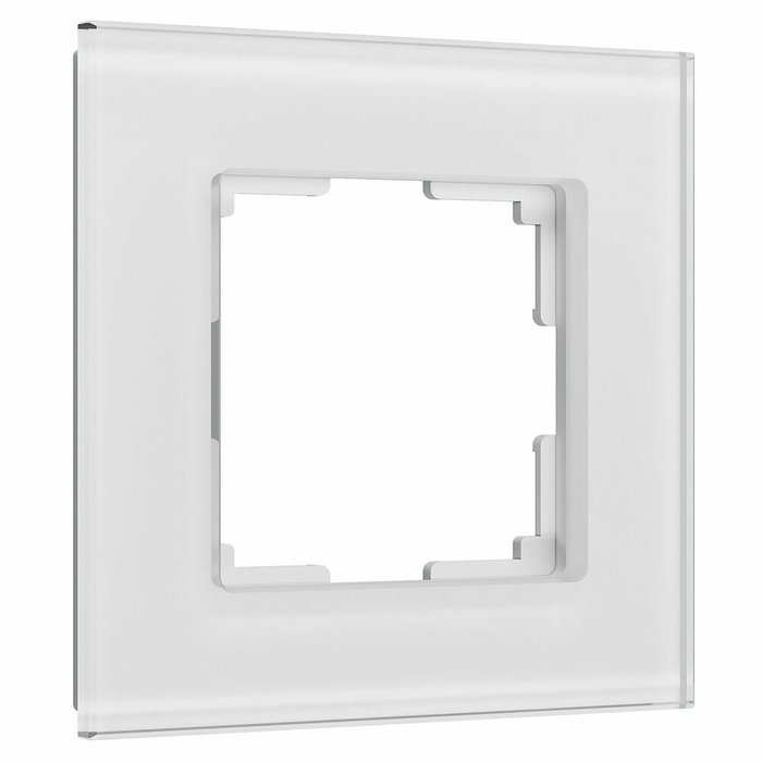 Рамка из стекла на 1 пост Senso белый soft-touch W0013101 Рамка из стекла на 1 пост Senso белый soft-touch W0013101