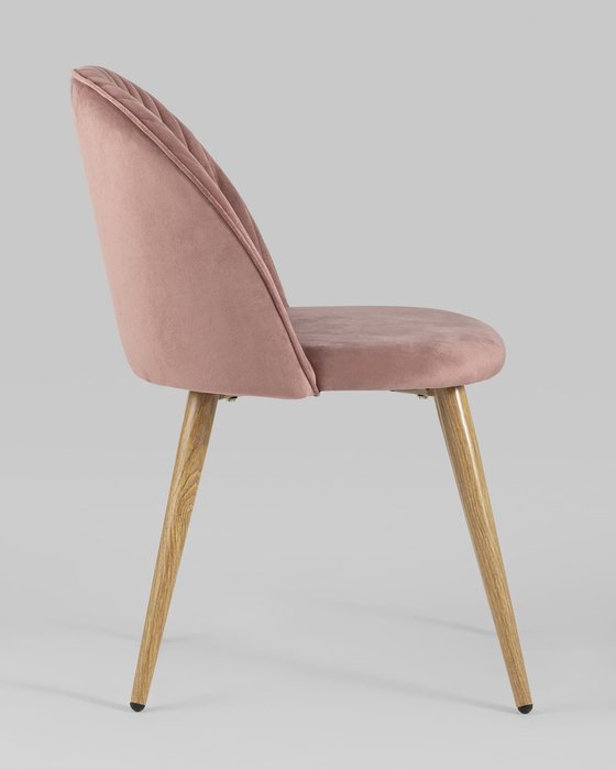 Стул Лион Страйпс розового цвета - лучшие Обеденные стулья в INMYROOM
