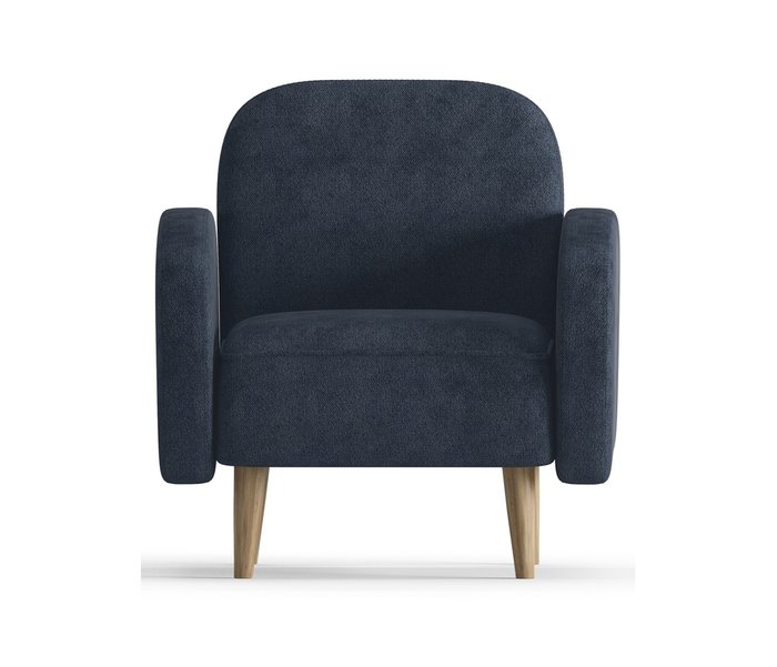 Кресло Бризби темно-синего цвета - купить Интерьерные кресла по цене 15490.0