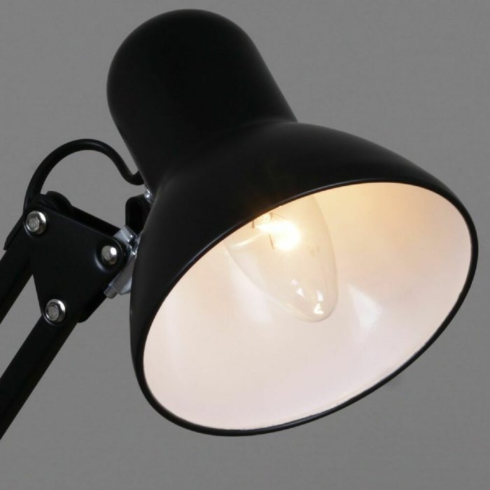 Настольная лампа 00800-0.7-01A BK (металл, цвет черный) - лучшие Рабочие лампы в INMYROOM