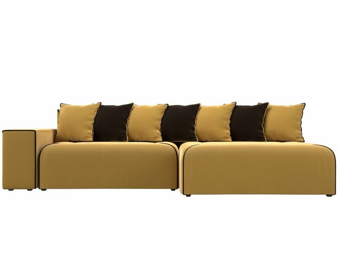 Угловой диван-кровать Кёльн желтого цвета правый угол - купить Угловые диваны по цене 53999.0