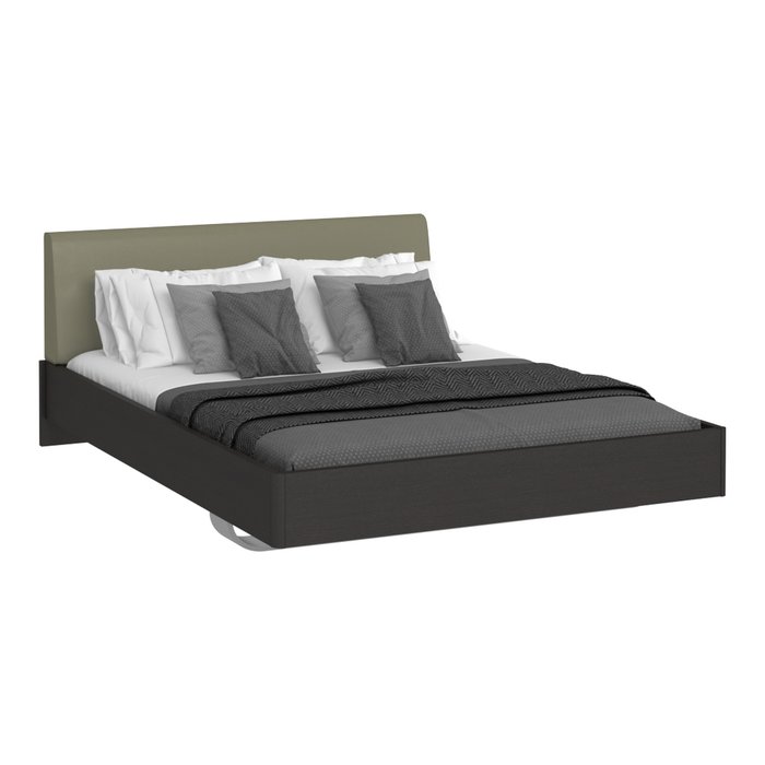 Кровать Элеонора 180х200 с изголовьем серо-бежевого цвета - лучшие Кровати для спальни в INMYROOM