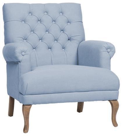 Кресло Кембридж голубого цвета