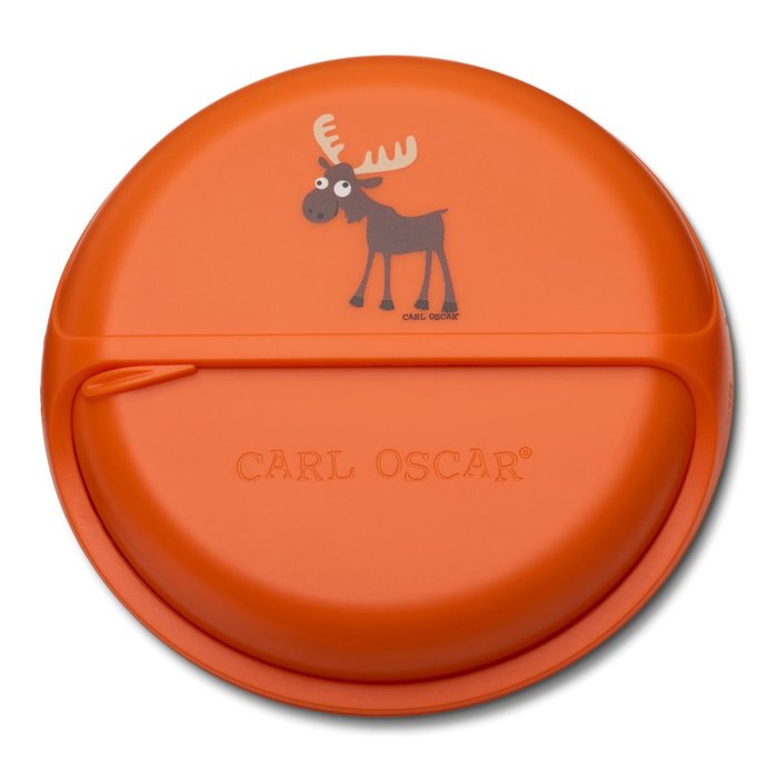 Ланч-бокс для перекусов Snack Disc Moose оранжевого цвета