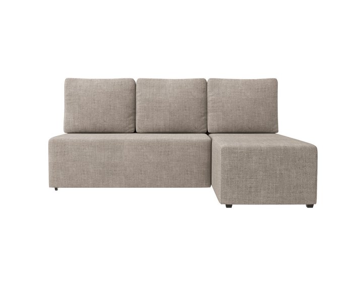 Угловой диван-кровать Каир темно-бежевого цвета - купить Угловые диваны по цене 22990.0