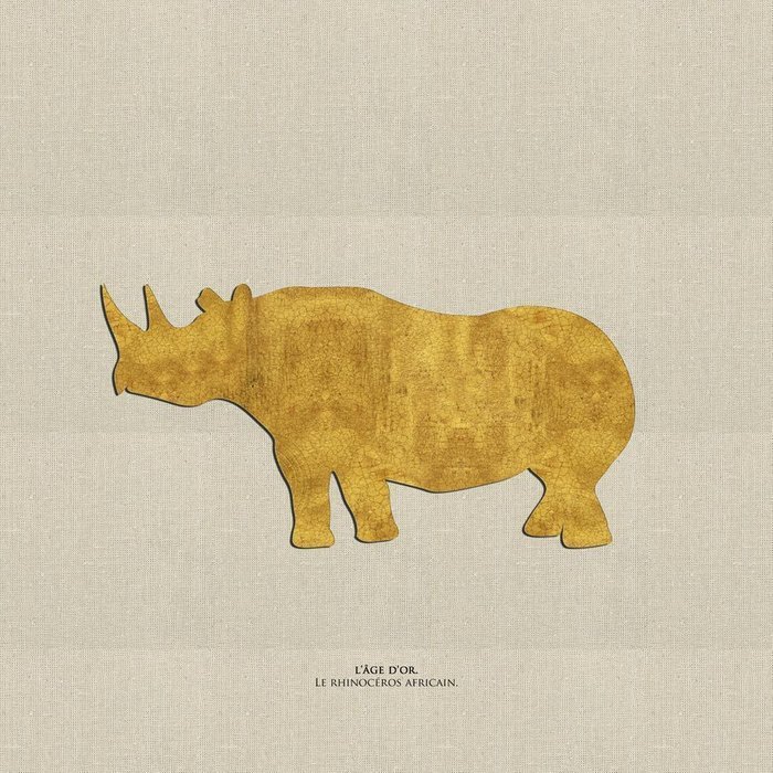 Репродукция картины на холсте Носорог Золотой век 