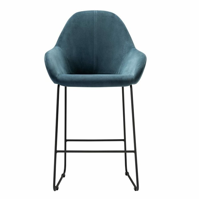 Стул полубарный Kent Diag синего цвета - купить Барные стулья по цене 11760.0