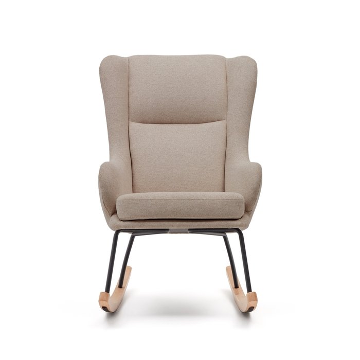 Кресло-качалка Maustin бежевого цвета - лучшие Интерьерные кресла в INMYROOM