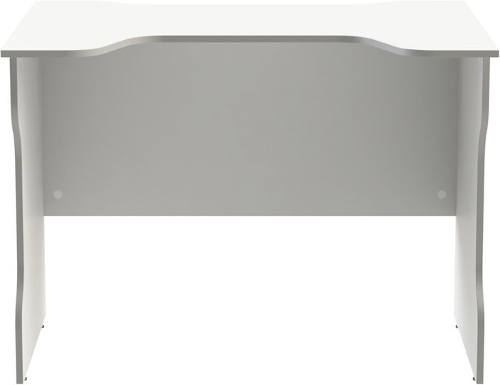 Стол компьютерный Вардиг белого цвета с серебристой окантовкой - купить Письменные столы по цене 5999.0