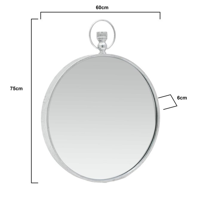 Зеркало настенное в серебряной раме  - купить Настенные зеркала по цене 12740.0