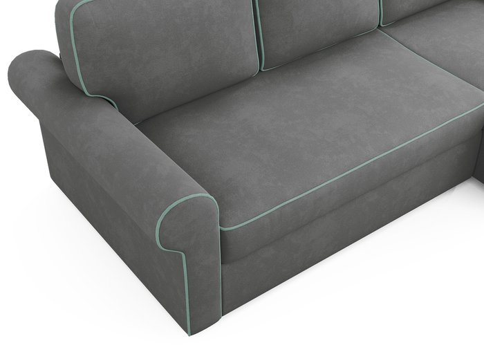 Угловой диван-кровать Tulon серого цвета - лучшие Угловые диваны в INMYROOM
