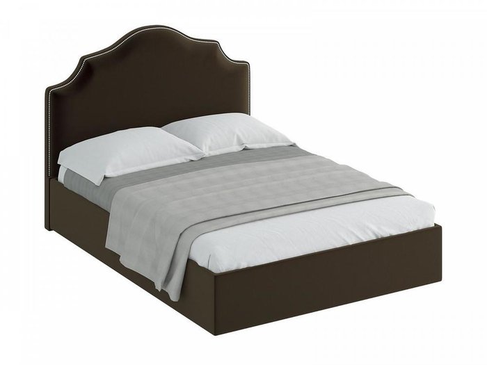 Кровать Queen Victoria L темно-коричневого цвета 160х200
