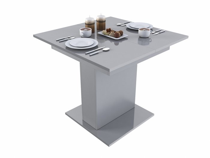 Стол обеденный раскладной Turin-4 серого цвета