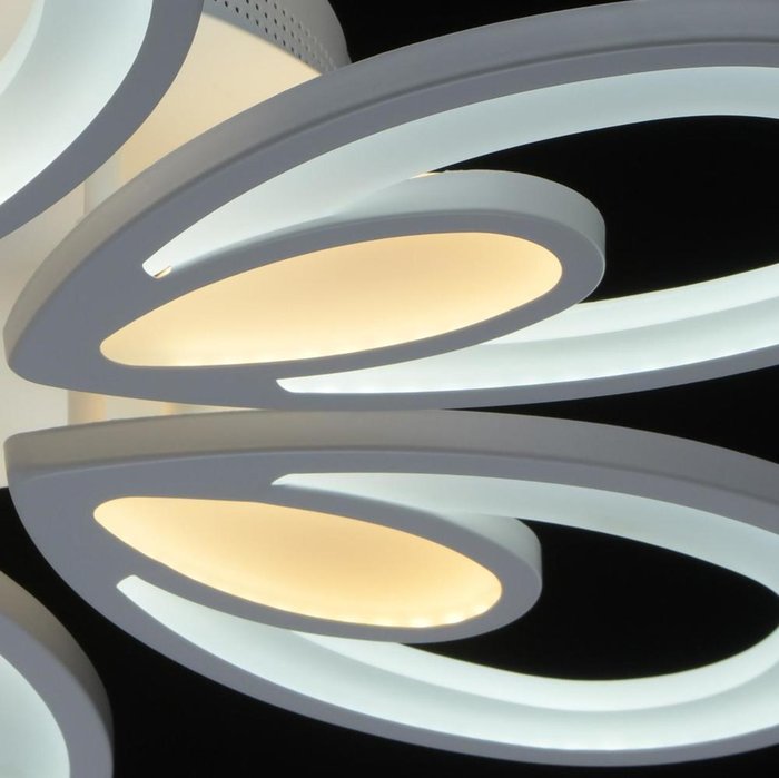 Потолочная светодиодная люстра Аурих белого цвета - купить Потолочные люстры по цене 31230.0