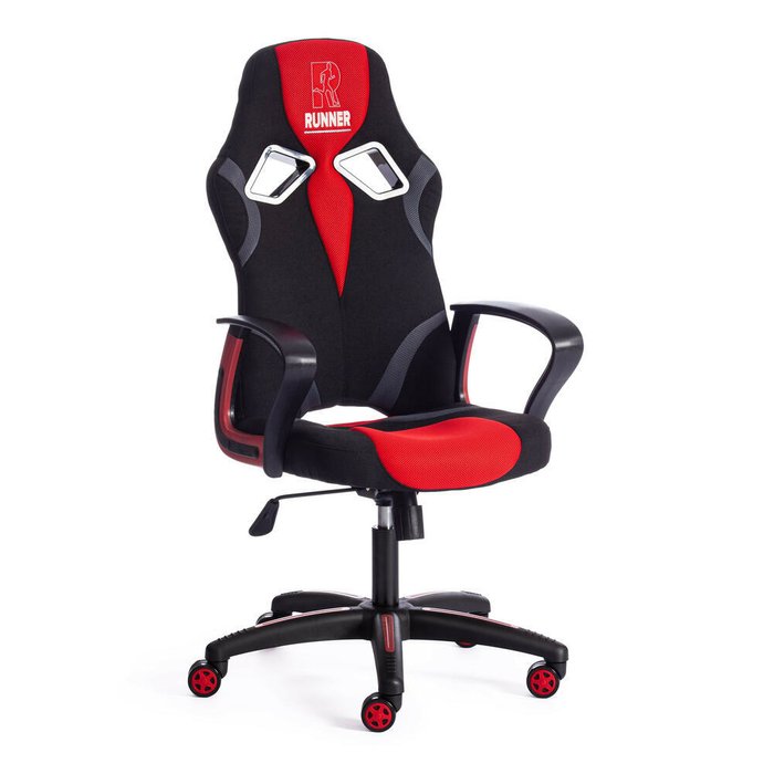 Кресло офисное Runner черно-красного цвета
