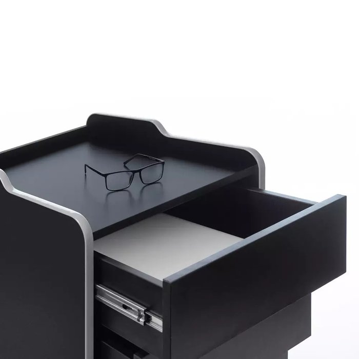 Тумба для игрового компьютерного стола Case 50 черно-серого цвета - купить Офисные тумбочки по цене 14290.0