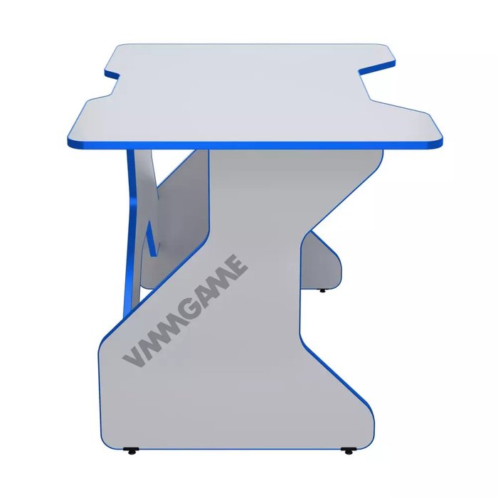 Игровой компьютерный стол One бело-синего цвета - лучшие Письменные столы в INMYROOM