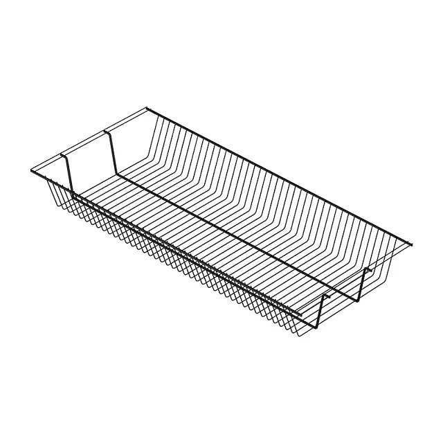 Полка-корзина 90x41 черного цвета Полка-корзина 90x41 черного цвета