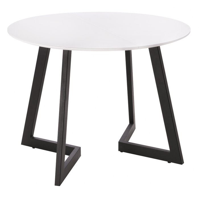 Раздвижной обеденный стол Алингсос белого цвета - купить Обеденные столы по цене 23390.0