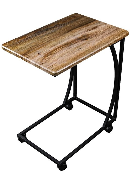 Приставной столик коричневого цвета