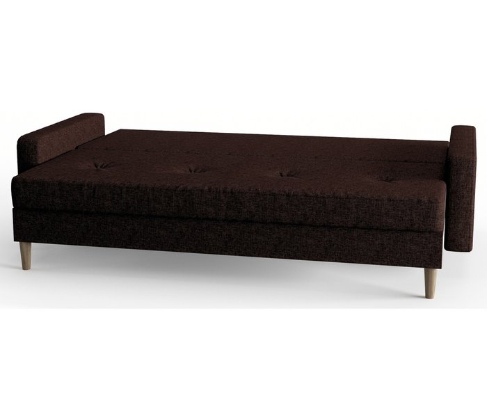 Диван-кровать из рогожка Basel коричневого цвета - лучшие Прямые диваны в INMYROOM