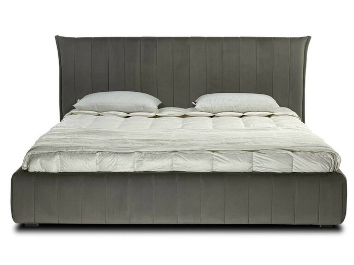 Кровать Hype 200х200 серого цвета с подъемным меxанизмом - купить Кровати для спальни по цене 188437.0