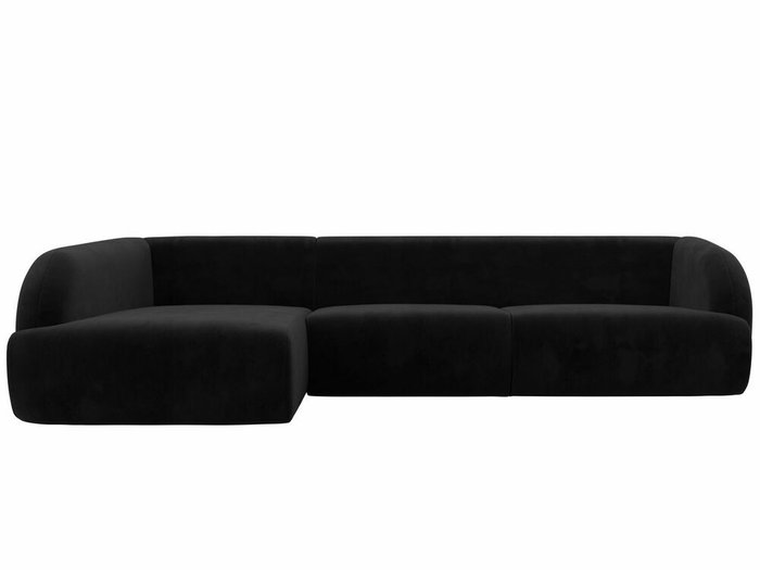 Угловой-диван Лига 041 черного цвета левый угол - купить Угловые диваны по цене 82999.0