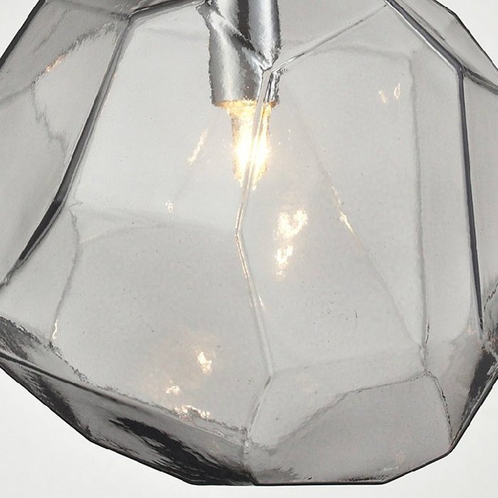 Подвесной светильник Color Ice Cube Pendant Jevio серого цвета - купить Подвесные светильники по цене 5750.0