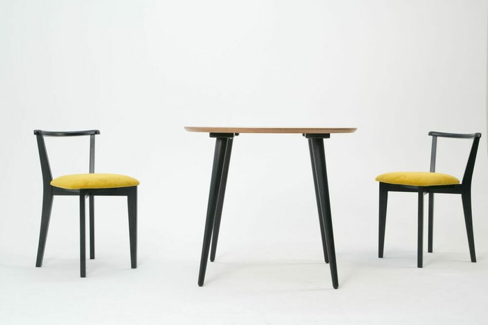 Обеденный стол Монте D90 бежевого цвета - купить Обеденные столы по цене 18900.0