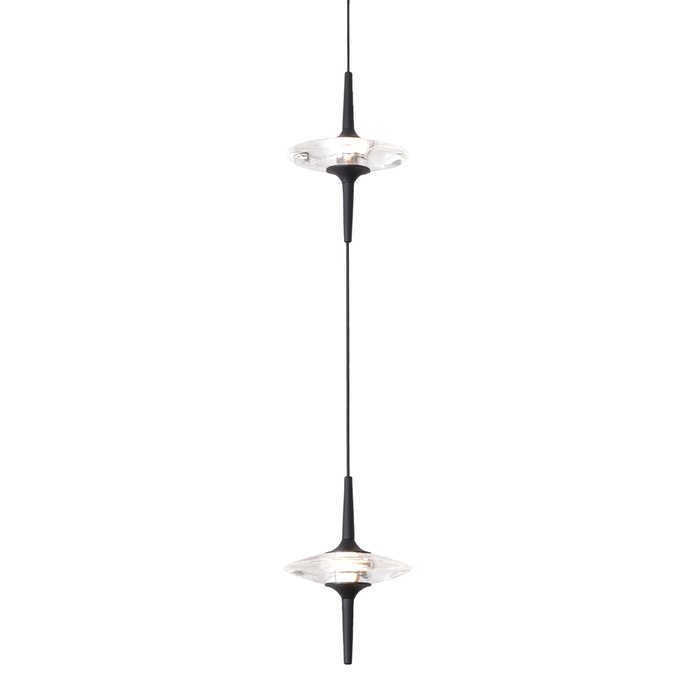 Светильник подвесной ST-Luce Черный/Прозрачный LED 2*5W 4000K ZENITH - купить Подвесные светильники по цене 19090.0