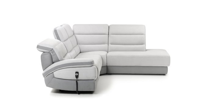 Угловой диван Balmoral бело-серого цвета - лучшие Угловые диваны в INMYROOM