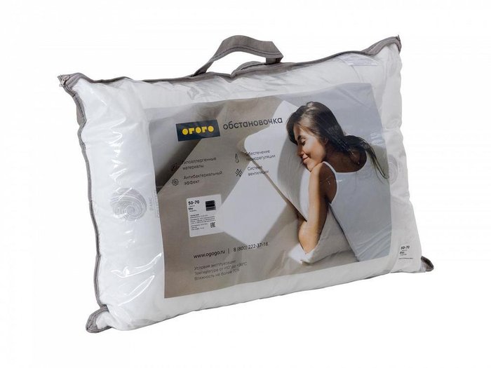 Подушка Eko белого цвета  - лучшие Подушки для сна в INMYROOM