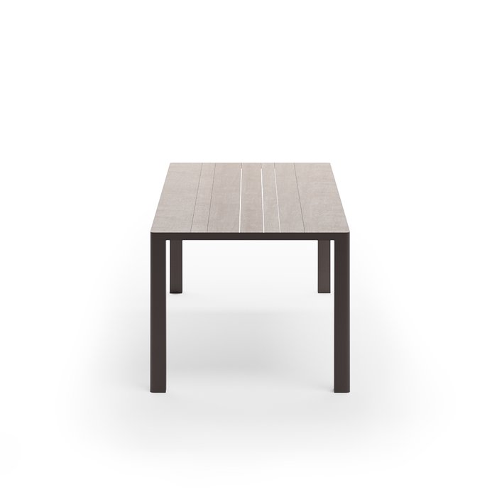 Стол обеденный садовый Рюген бежево-коричневого цвета - лучшие Садовые столы в INMYROOM