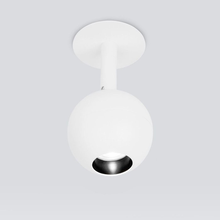 Встраиваемый точечный светодиодный светильник 9925 LED 8W 4200K белый Ball - купить Встраиваемые споты по цене 995.0