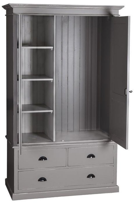 Шкаф-гардероб Брюгге с тремя ящиками - купить Шкафы распашные по цене 299200.0