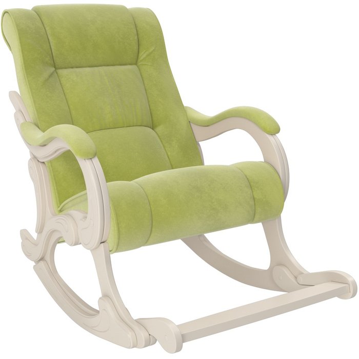 Кресло-качалка Модель 77 зеленого цвета