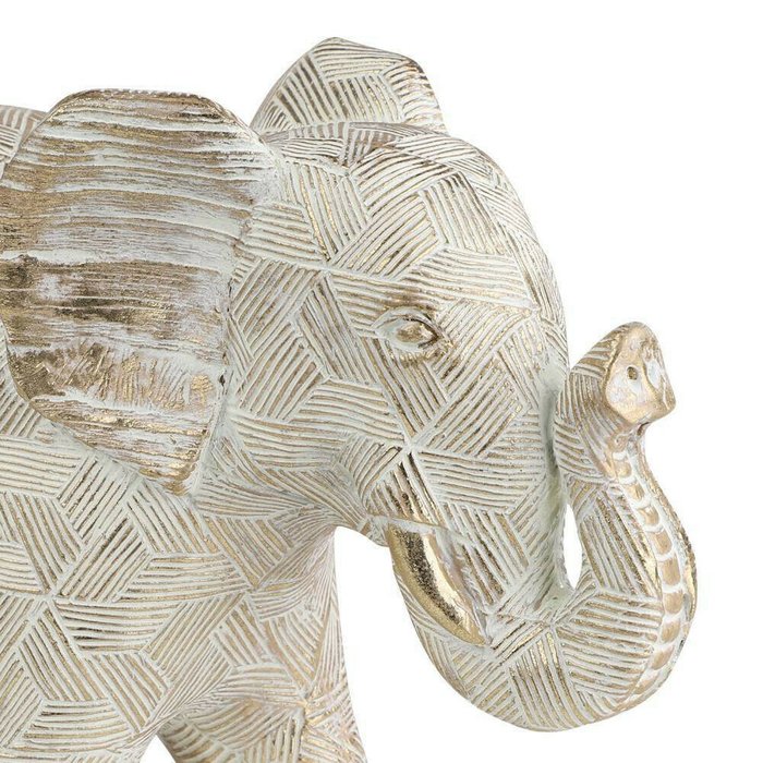 Статуэтка слон Ishikari бело-золотого цвета - лучшие Фигуры и статуэтки в INMYROOM