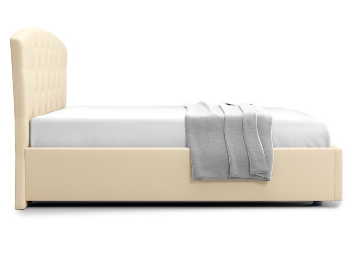 Кровать Premo 140х200 бежевого цвета с подъемным механизмом - лучшие Кровати для спальни в INMYROOM