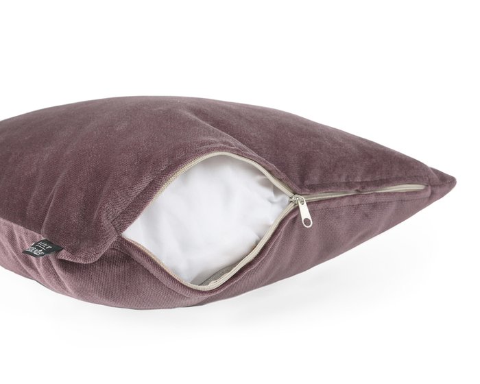 Декоративная подушка Lecco java фиолетового цвета - лучшие Декоративные подушки в INMYROOM