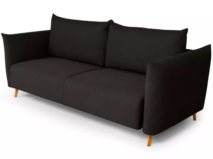 Диван-кровать Menfi темно-коричневого цвета с бежевыми ножками - купить Прямые диваны по цене 111960.0