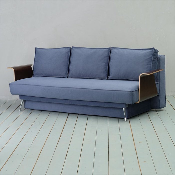 Диван-кровать Модена Galaxy синего цвета - купить Прямые диваны по цене 21990.0